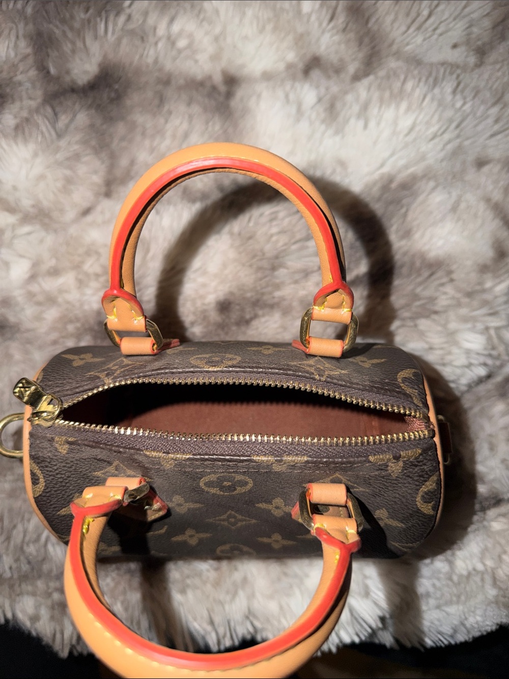 Vintage Monogram Mini Satchel in Brown and Tan - Picture 4 of 6